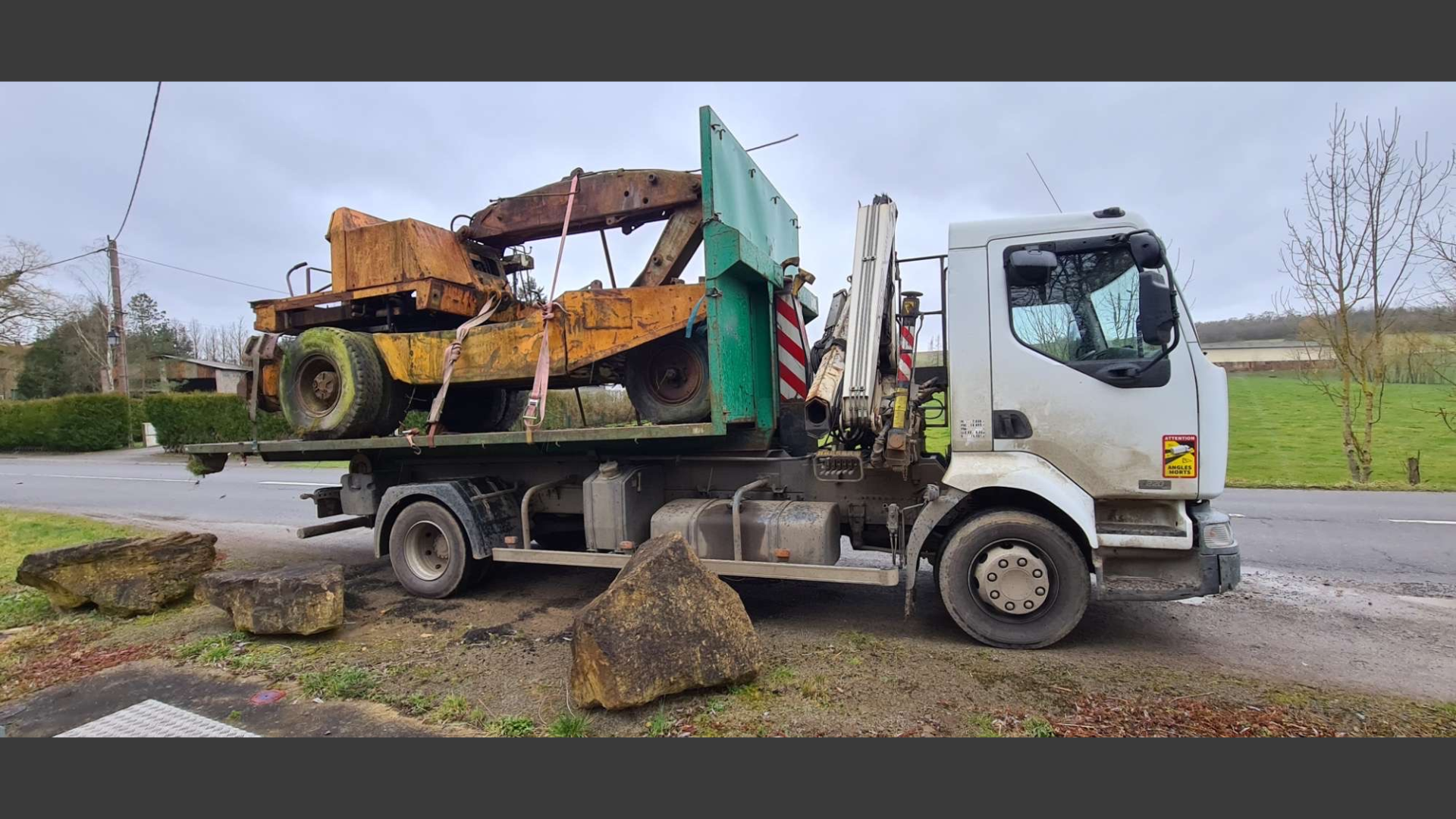 Enlèvement de machines agricoles & matériel industriel